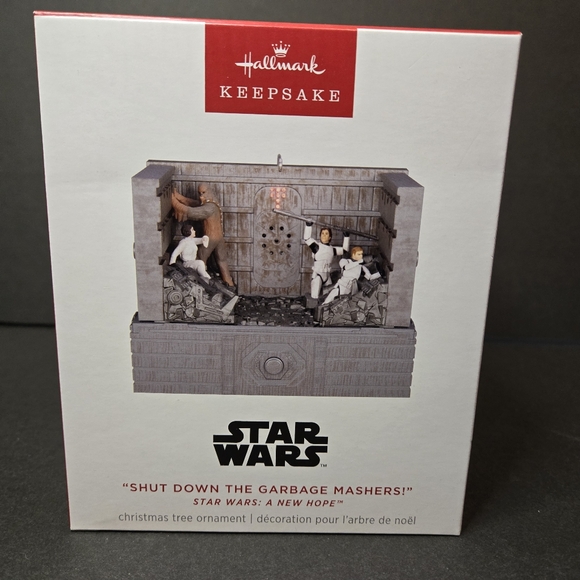 2024 Hallmark "Shut Down The Garbage Mashers!" Star Wars: A New Hope Ornament - Picture 1 of 7